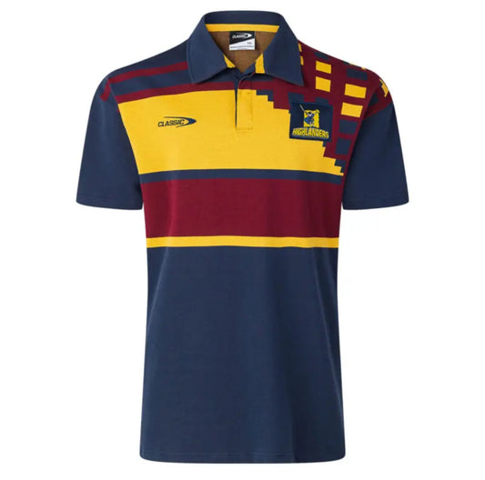 HIGHLANDERS 1990s RETRO SUPER RUGBY JERSEY