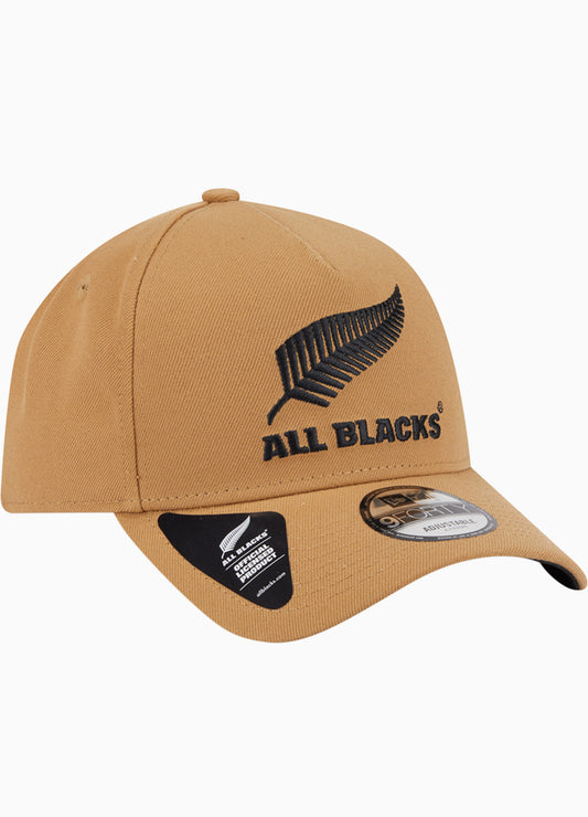 NEW ERA ALL BLACKS 9FORTY A-FRAME CAP (WHEAT/BLACK)