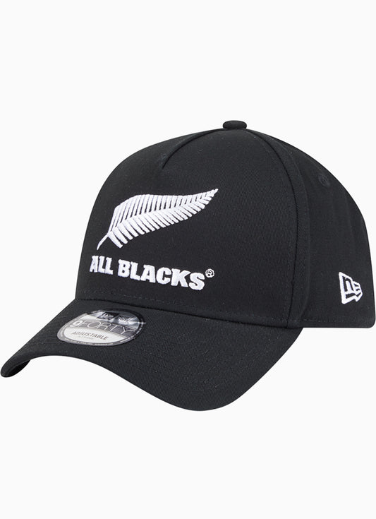 NEW ERA ALL BLACKS 9FORTY A-FRAME CAP (BLACK/WHITE)