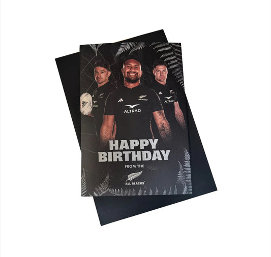 ALL BLACKS BIRTHDAY CARD