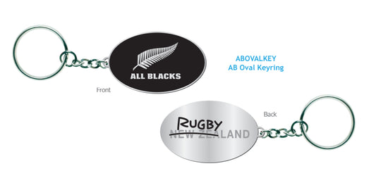 AB OVAL KEYRING