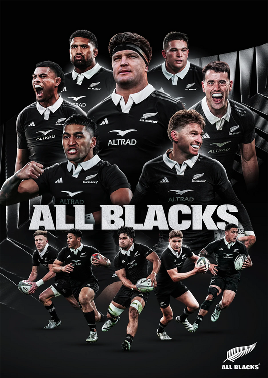 Official All Blacks 2025 Poster - A2 (Rolled up)