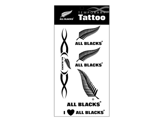 ALL BLACKS TEMPORARY TATTOOS