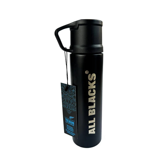 ALL BLACKS SILVER & BLACK THERMOS