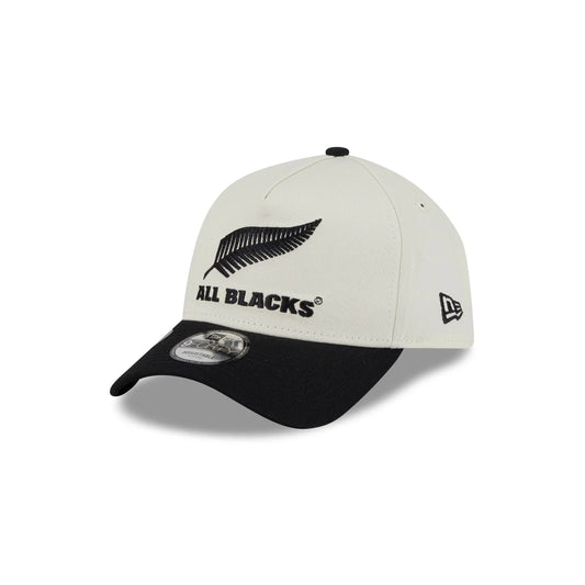 NEW ERA ALL BLACKS 9FORTY A-FRAME CHROME TWO-TONE