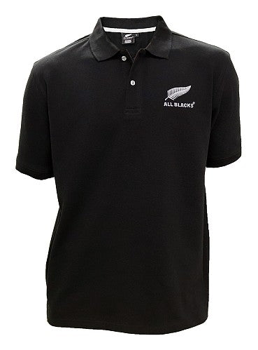 ALL BLACKS PLAIN BLACK LOGO POLO